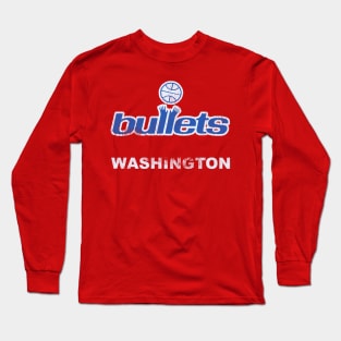 Bullets Defunct Basketball Design Long Sleeve T-Shirt